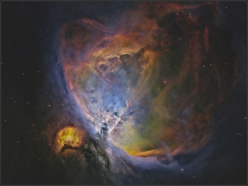 M42 w palecie Hubblea M42 w palecie Hubblea
